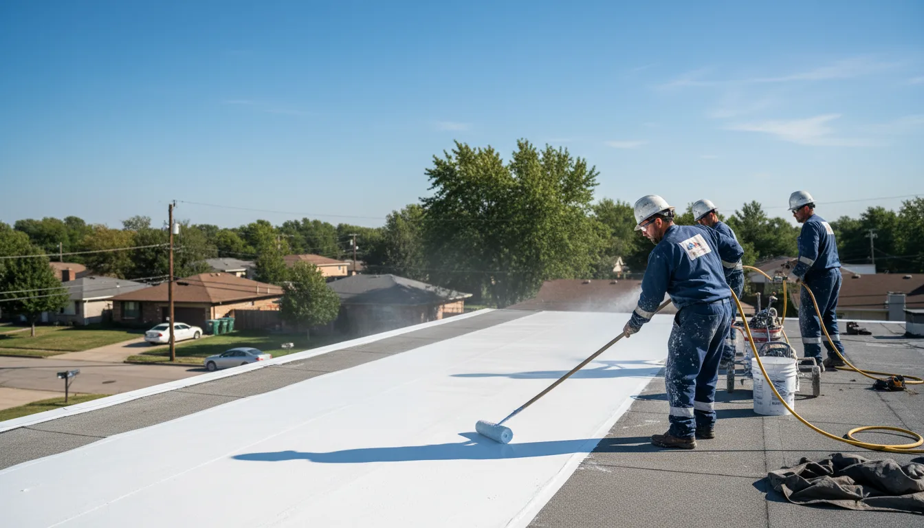 Commercial roof coating in Dinuba, CA near me
